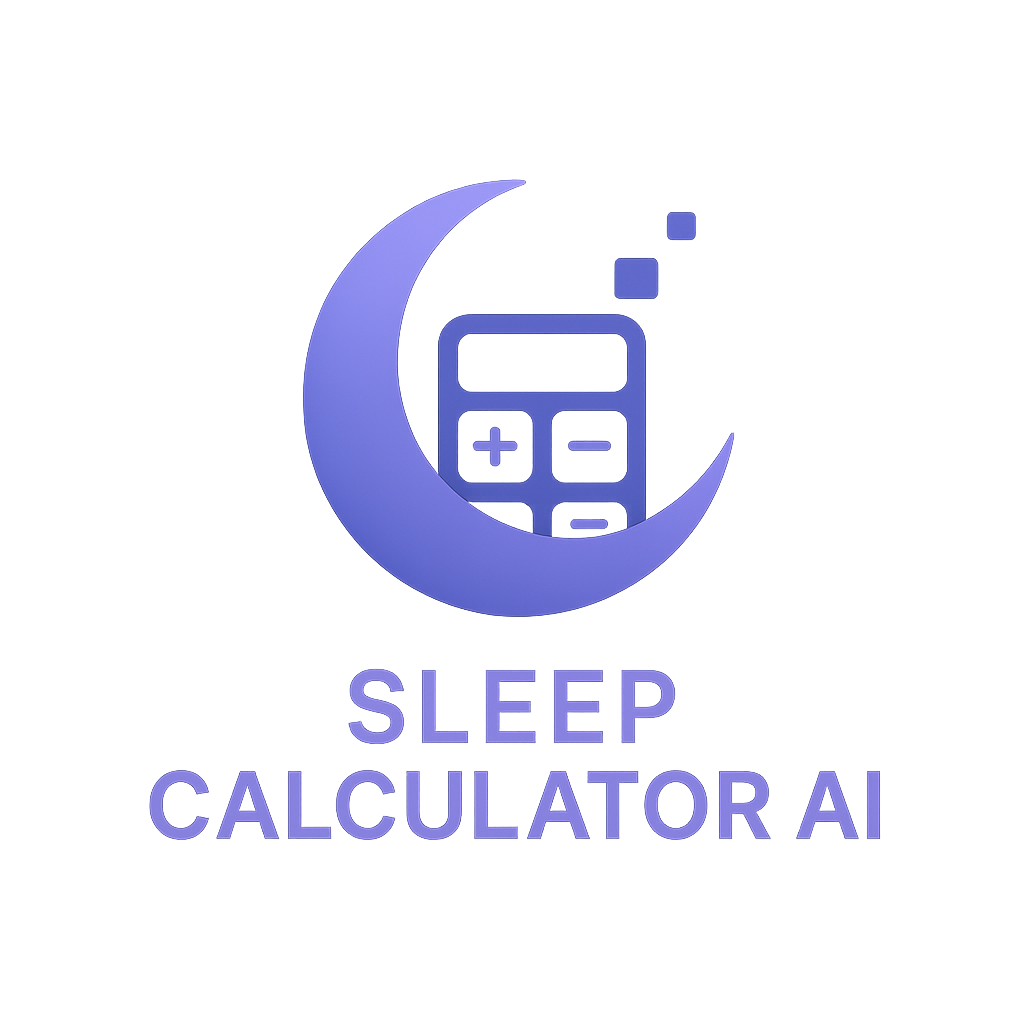 Sleep Calculator AI Logo - A circular logo featuring sleep-related imagery